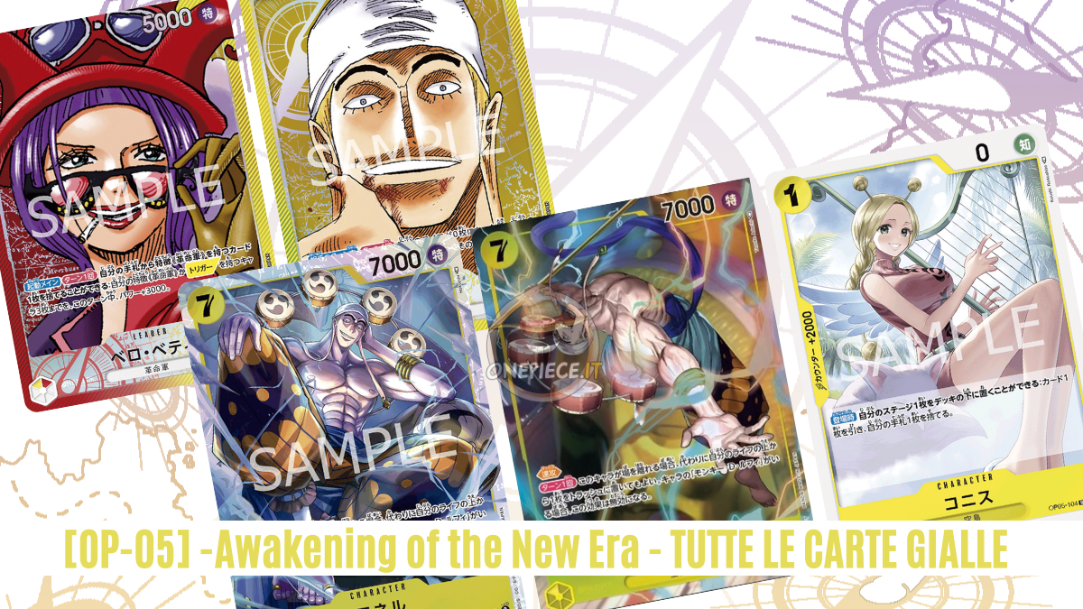 One Piece Card Game: le carte gialle di OP05